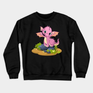 cute funny dragon Crewneck Sweatshirt